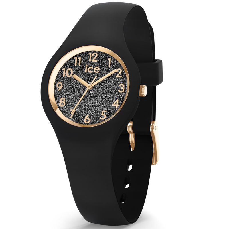 Montre ICE-WATCH pour femme en Silicium de forme Rond, couleur : NOIR, fonctionnalités : 10 ATM - 015347