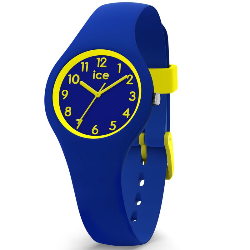 Montre ICE-WATCH pour enfant en Silicium de forme Rond, couleur : BLEU, fonctionnalités : 10 ATM - 015350
