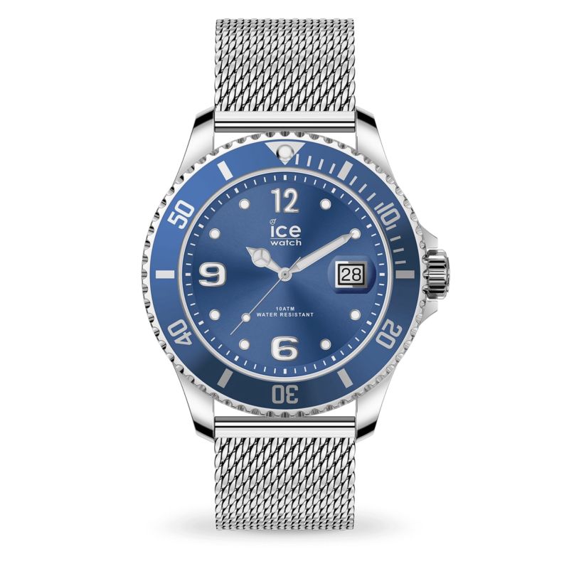 Montre ICE-WATCH pour homme en Acier Inoxydable de forme Rond, couleur : BLEU, fonctionnalités : 10 ATM - 017667