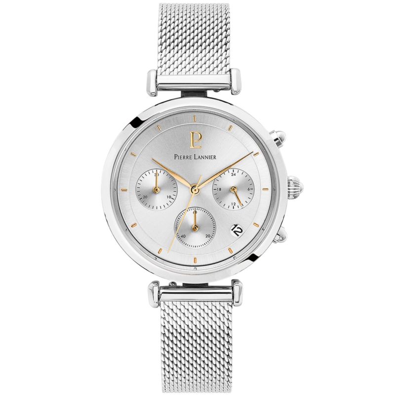 Montre CLEOR pour femme en Acier de forme Rond, couleur : ARGENT, fonctionnalités : 3 ATM - taille : #null# - 082J621