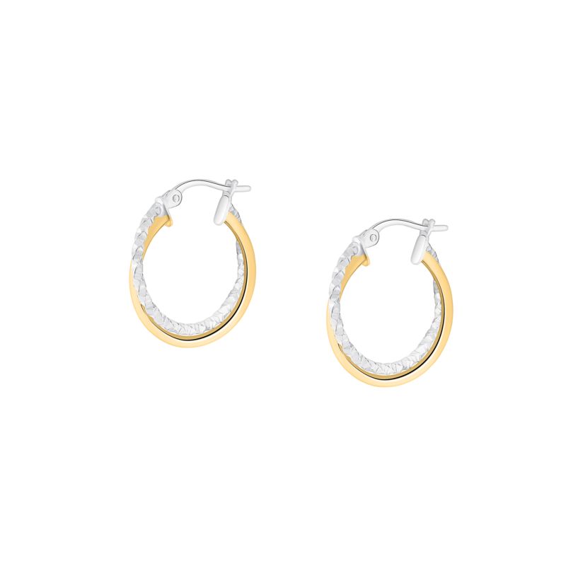 Boucles d'oreilles CLEOR pour femme en Or 375/1000 - 0.001 g - taille : 1.9CM - 15OBC6159930BIC