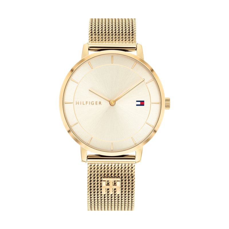Montre TOMMY HILFIGER pour femme en Acier de forme Rond, couleur : OR, fonctionnalités : 3 ATM - taille : #null# - 1782286