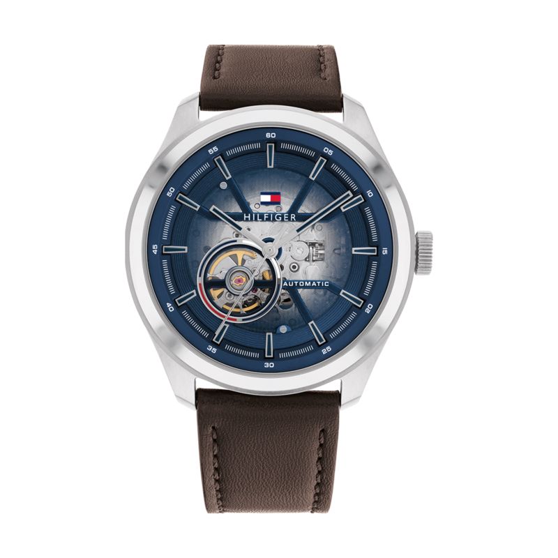 Montre TOMMY HILFIGER pour homme en Acier de forme Rond, couleur : BLEU, fonctionnalités : 5 ATM - taille : #null# - 1791888
