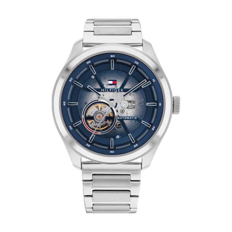 Montre TOMMY HILFIGER pour homme en Acier de forme Rond, couleur : BLEU, fonctionnalités : 5 ATM - taille : #null# - 1791939