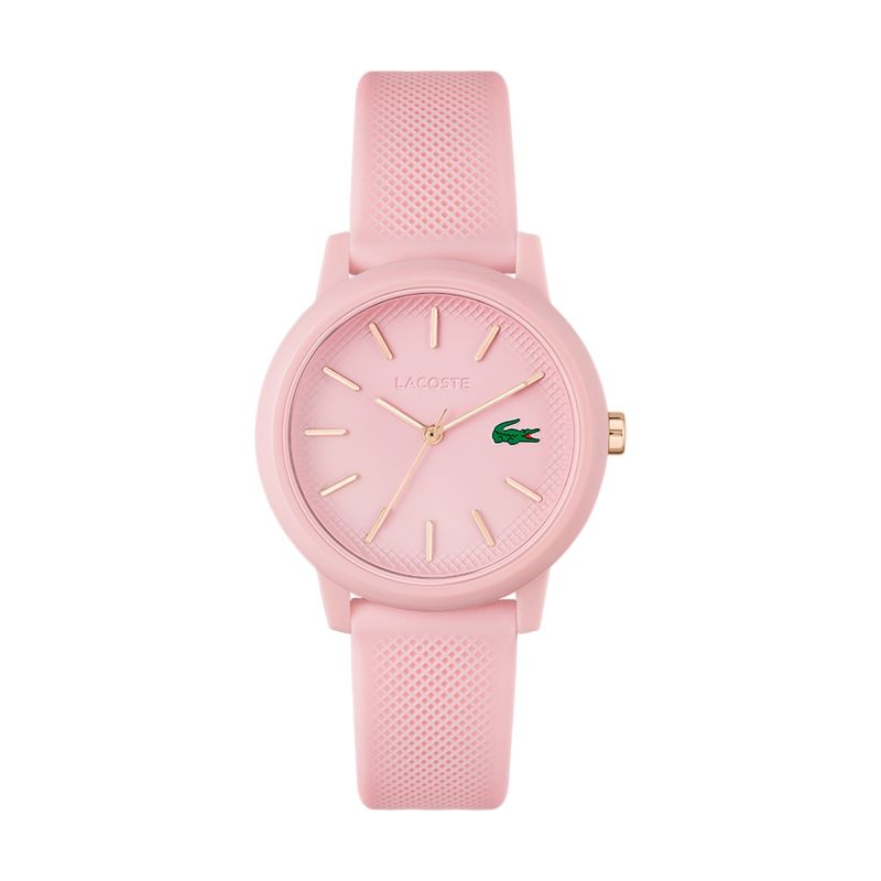Montre LACOSTE pour femme en Silicone en forme de rond de forme Rond, couleur : ROSE, fonctionnalités : 5 ATM - 2001213