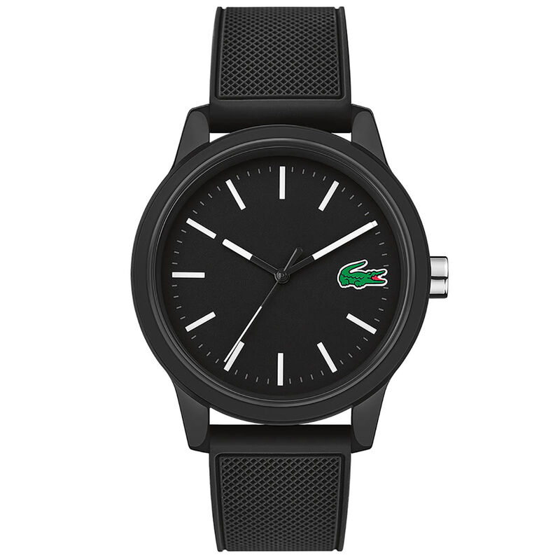 Montre LACOSTE pour homme en Silicone de forme Rond, couleur : NOIR, fonctionnalités : 5 ATM - taille : #null# - 2010986
