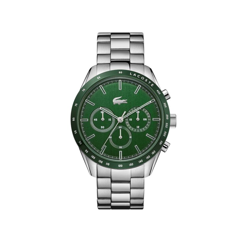 Montre LACOSTE pour homme en Acier de forme Rond, couleur : VERT, fonctionnalités : 5 ATM - taille : #null# - 2011080