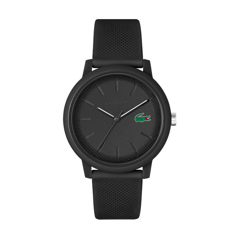 Montre LACOSTE pour homme en Silicone en forme de rond de forme Rond, couleur : NOIR, fonctionnalités : 5 ATM - taille : #null# - 2011171