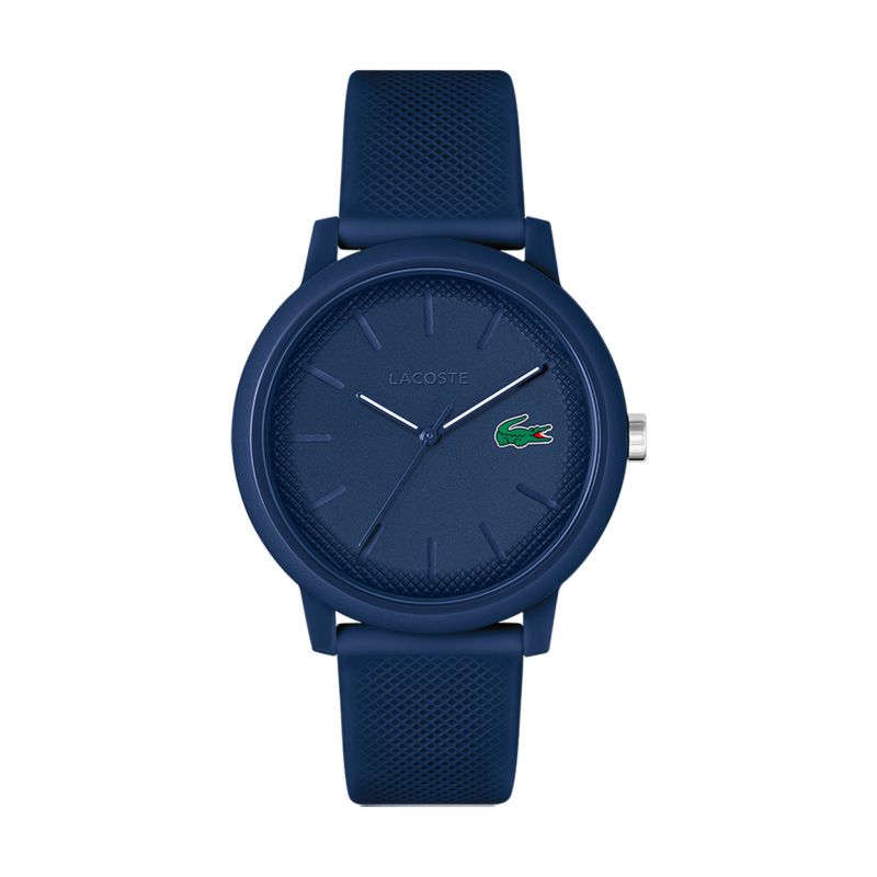 Montre LACOSTE pour homme en Silicone en forme de rond de forme Rond, couleur : BLEU, fonctionnalités : 5 ATM - taille : #null# - 2011172