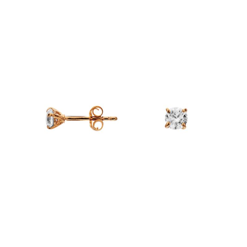CLEOR Boucles d'oreilles  en Plaqu&eacute; Or et Oxyde