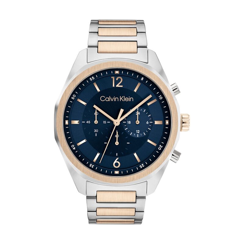 Montre CALVIN KLEIN pour homme en Acier de forme Rond, couleur : BLEU, fonctionnalités : 5 ATM - taille : #null# - 25200265