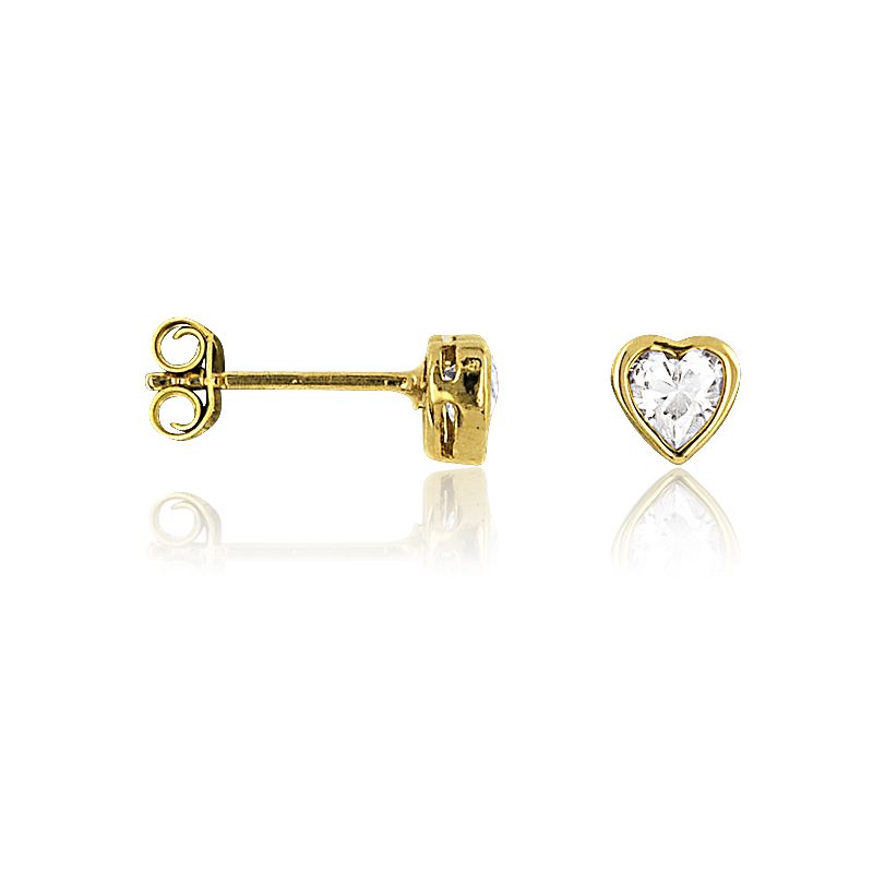 CLEOR Boucles d'oreilles  en Plaqu&eacute; Or et Oxyde