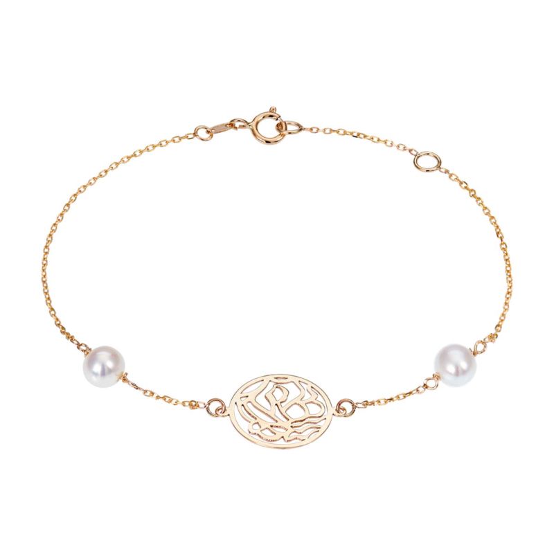 Bracelet CLEOR pour femme en Or 375/1000 serti de perle de culture  - 0.001 g  - Z0045952