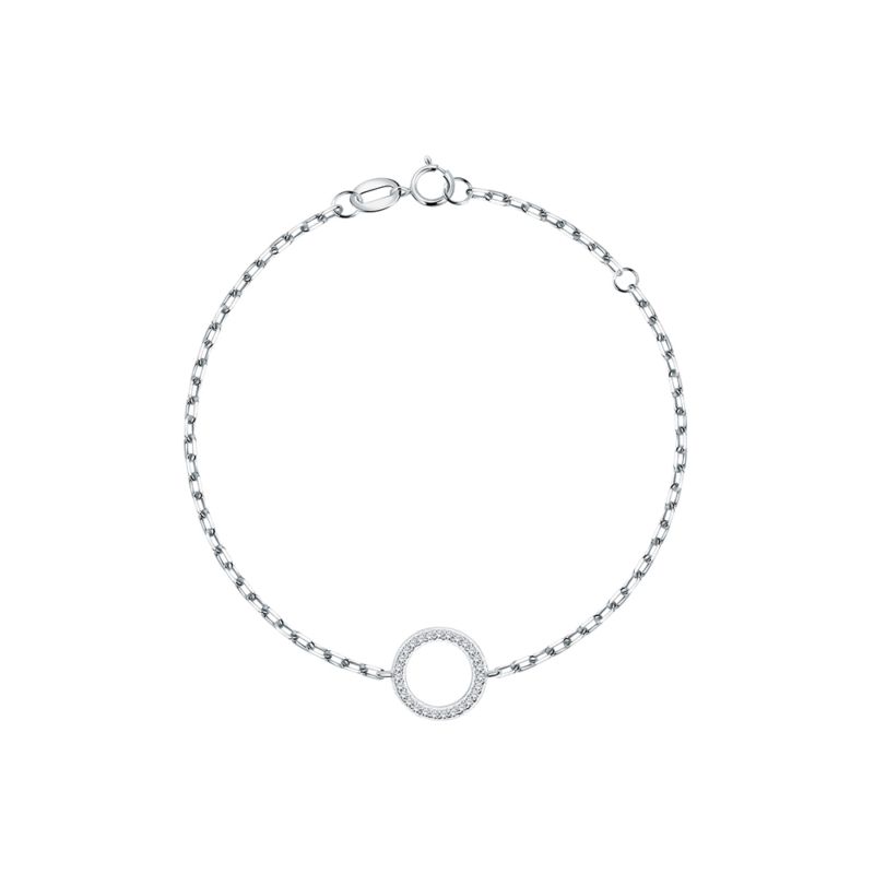 Bracelet CLEOR pour enfant en Or 375/1000 serti de zircon  - 0.001 g  - taille : 14.52CM - Z0153295