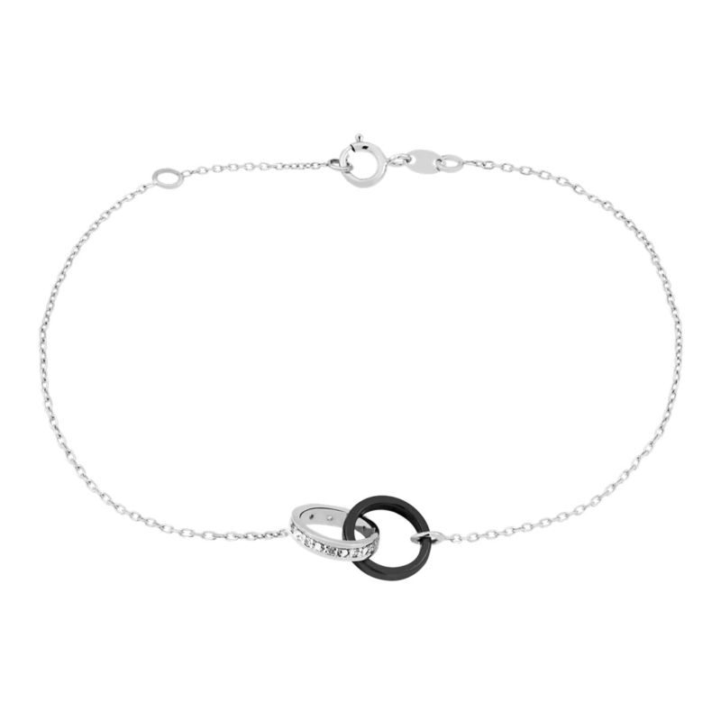 Bracelet CLEOR pour femme en Or 375/1000 serti de zircon  - 0.001 g  - Z0146829