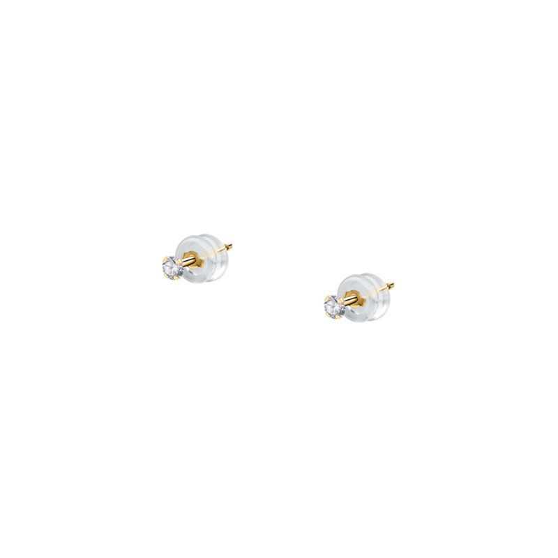 CLEOR Boucles d'oreilles  en Or 375/1000 Jaune et Oxyde