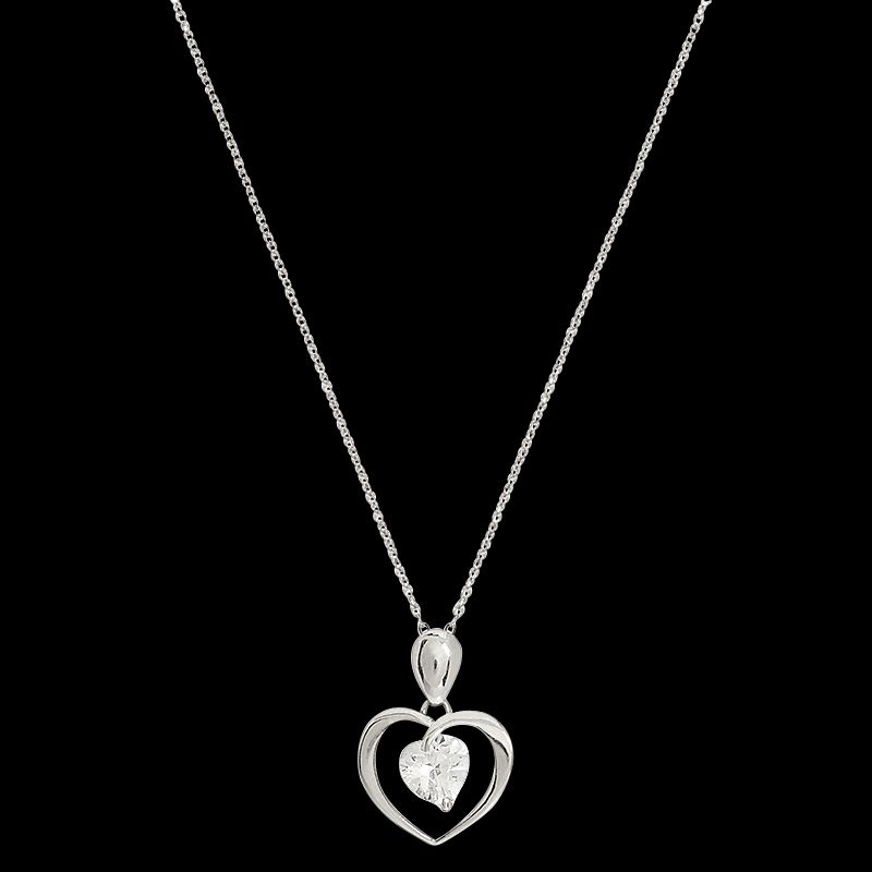 Collier CLEOR pour femme en Or 375/1000 serti de zircon  - 0.001 g  - taille : 44.5CM - Z0022544