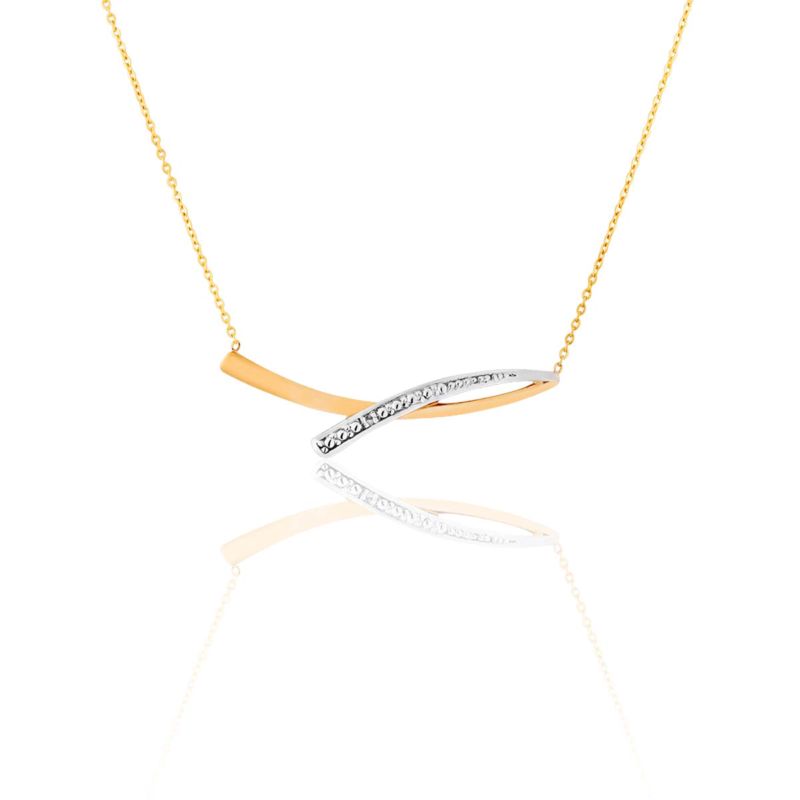 Collier CLEOR pour femme en Or 375/1000 serti de diamant  - 0.001 g  - taille : 393CM - Z0147377