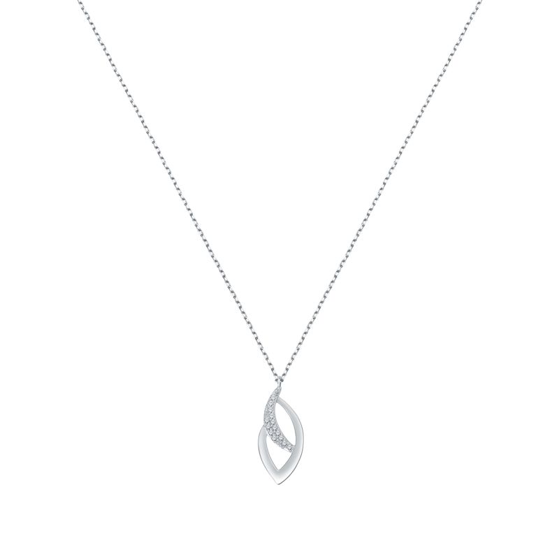 Collier CLEOR pour femme en Or 375/1000 serti de zircon  - 0.001 g  - taille : 403CM - Z0148964