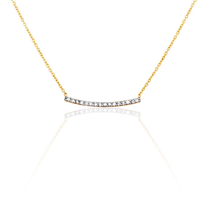 Collier CLEOR pour femme en Or 375/1000 serti de diamant  - 0.001 g  - Z0146852
