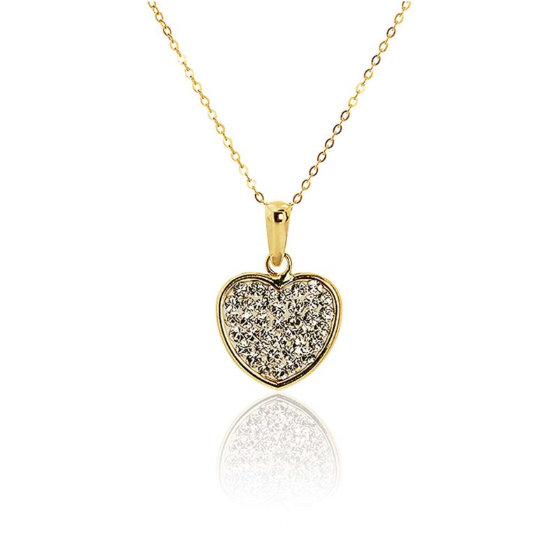 Collier CLEOR pour femme en Or 375/1000 serti de cristal  - 0.001 g  - taille : 392CM - Z0041363