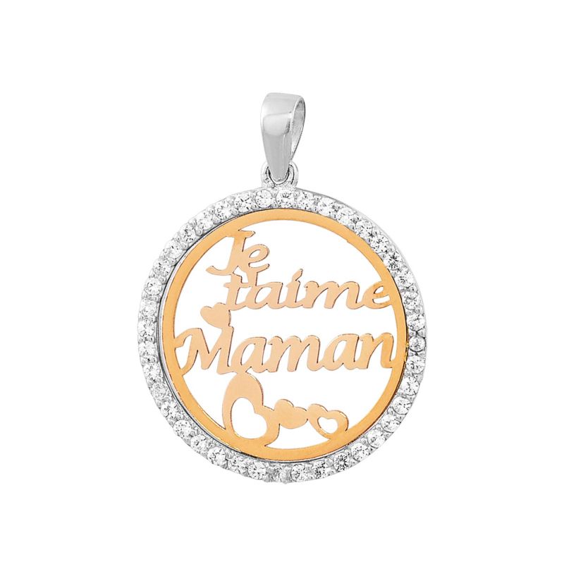 Pendentif CLEOR pour femme en Or 375/1000 serti de zircon  - 0.001 g  - Z0029285