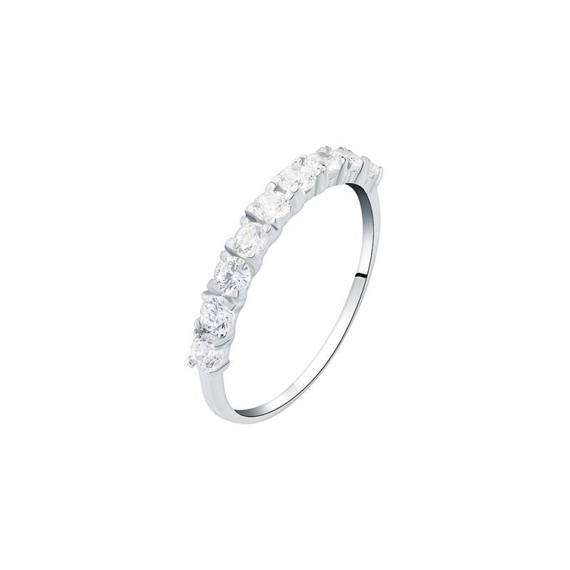CLEOR Bague en or 375/1000 et zircon