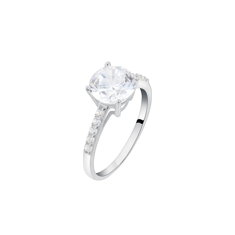 CLEOR Bague en or 375/1000 et zircon