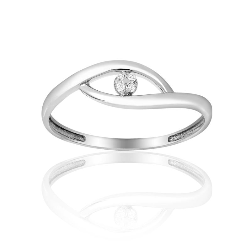 CLEOR Bague en or 375/1000 et diamant