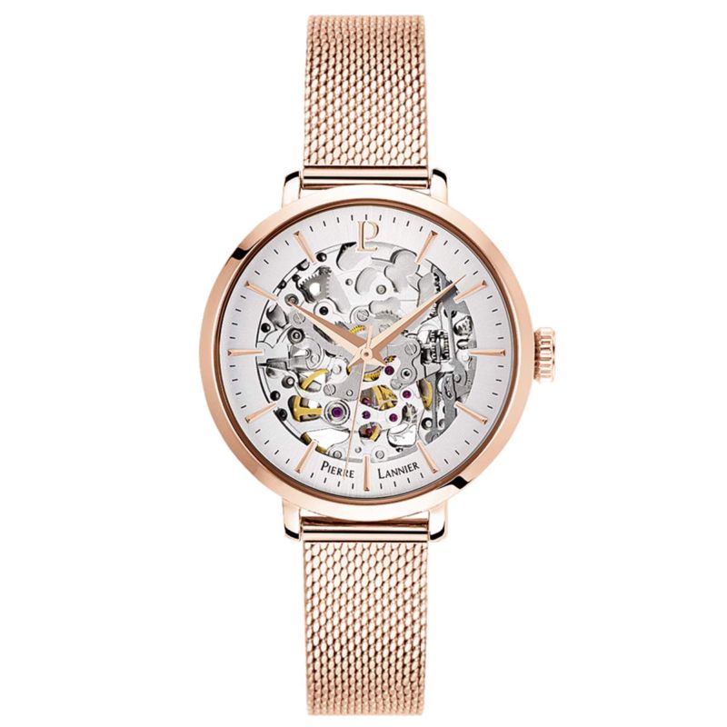 Montre PIERRE LANNIER pour femme en Acier de forme Rond, couleur : ARGENT, fonctionnalités : 3 ATM - taille : #null# - 313B928