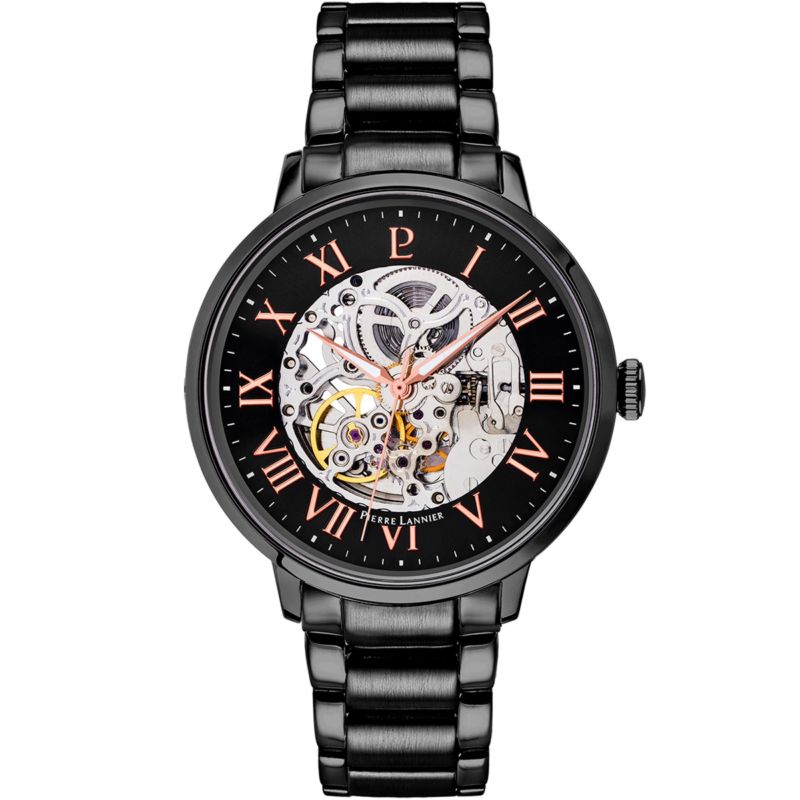 Montre PIERRE LANNIER pour homme en Acier Inoxydable de forme Rond, couleur : NOIR, fonctionnalités : 5 ATM - taille : #null# - 316D439