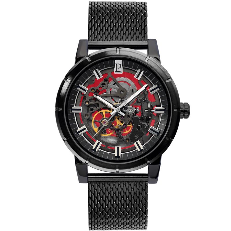 Montre PIERRE LANNIER pour homme en Acier de forme Rond, couleur : NOIR, fonctionnalités : 5 ATM - taille : #null# - 321C438