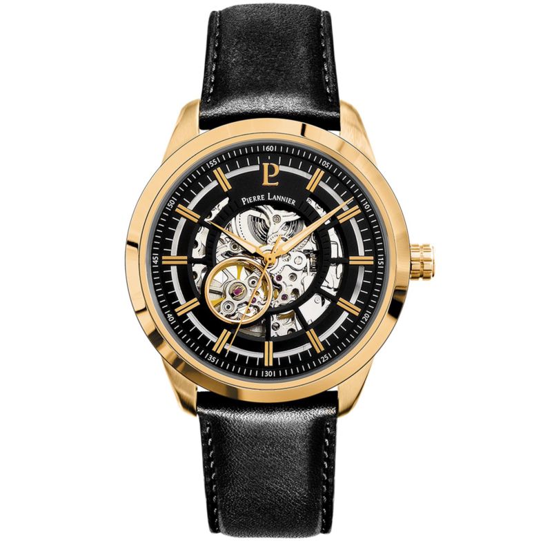 Montre PIERRE LANNIER pour homme en AcierAcier en forme de rond de forme Rond, couleur : NOIR, fonctionnalités : 5 ATM - taille : #null# - 326C033