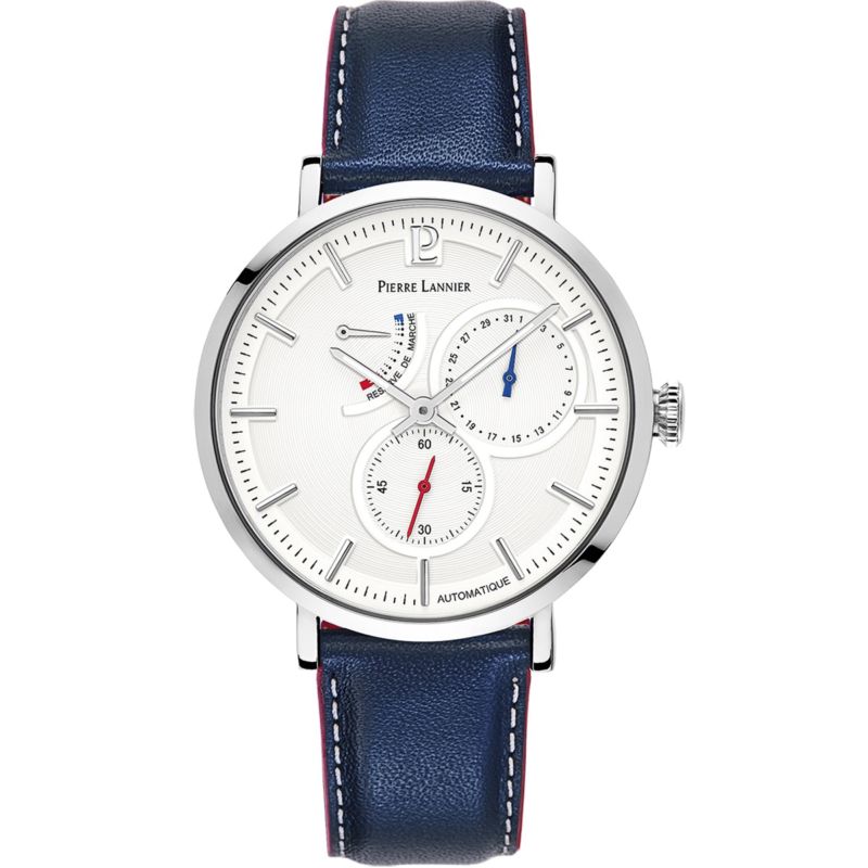Montre PIERRE LANNIER pour homme en Acier Inoxydable de forme Rond, couleur : GRIS, GUILLOCHÉ, fonctionnalités : 5 ATM - taille : #null# - 327B106