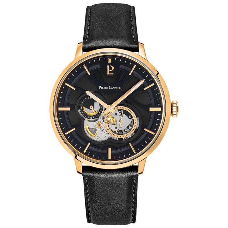 Montre CLEOR pour homme en Acier de forme Rond, couleur : NOIR, fonctionnalités : 5 ATM - taille : #null# - 335B233