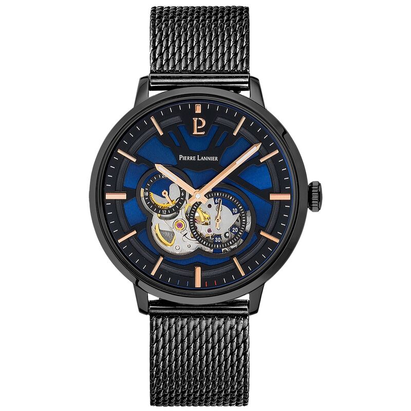 Montre CLEOR pour homme en Acier de forme Rond, couleur : NOIR, fonctionnalités : 5 ATM - taille : #null# - 335B469