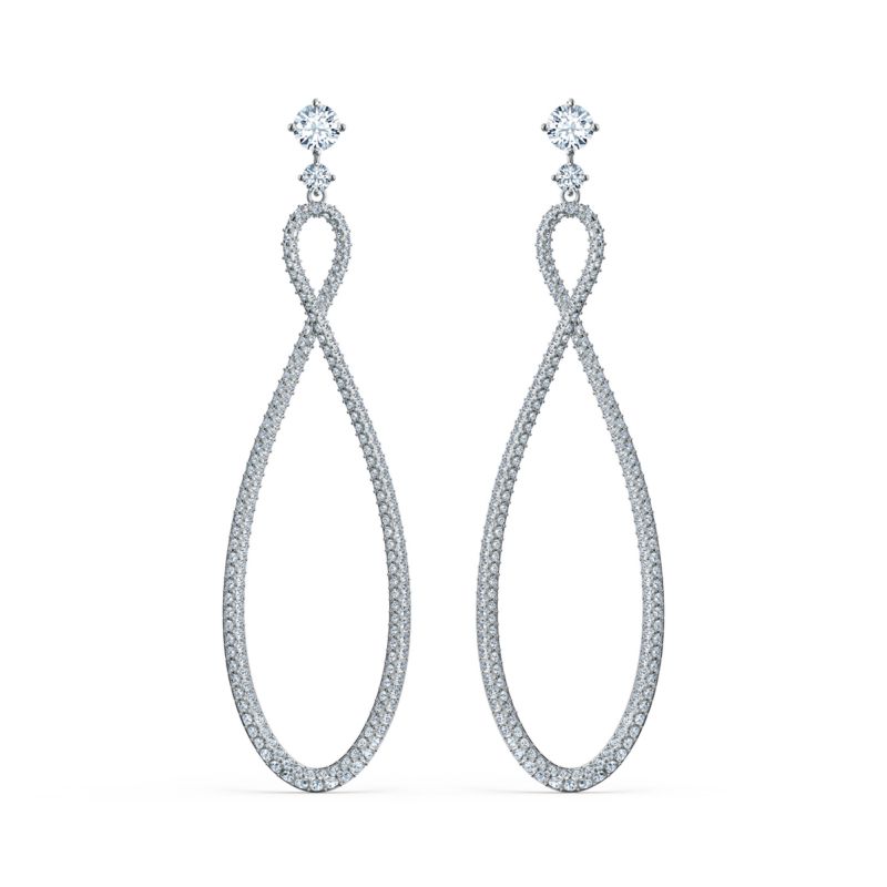Boucles d'oreilles SWAROVSKI pour femme en Alliage - taille : 7.4x2.1 cm - 5518878