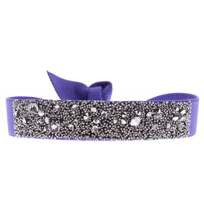 Bracelet CLEOR pour femme en Tissu serti de cristal - taille : #null# - A36457