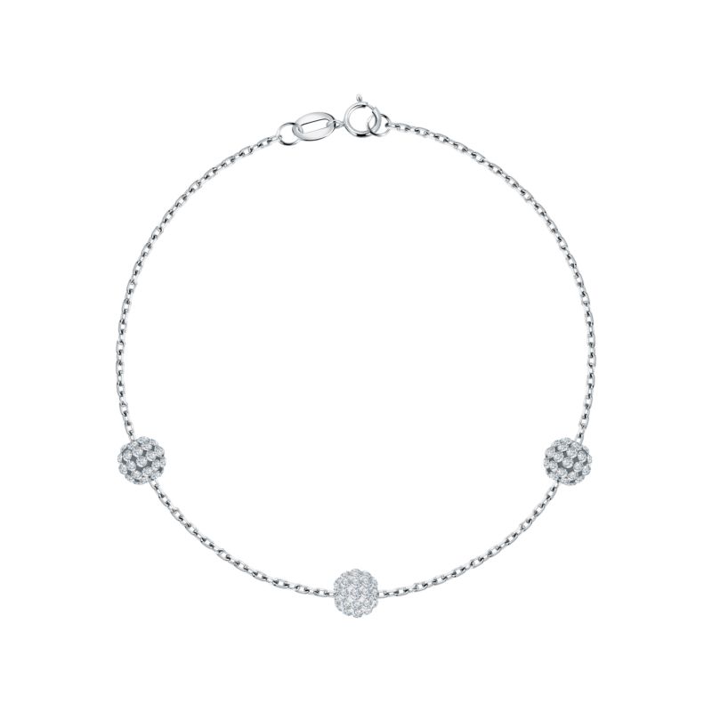 CLEOR Bracelet  en Argent 925/1000 et Cristal