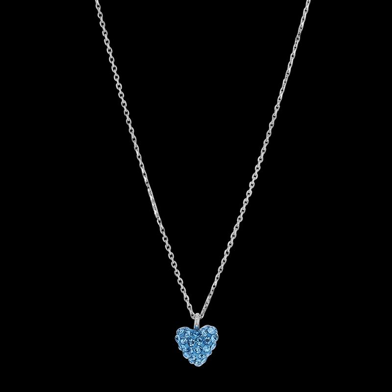 Collier CLEOR pour femme en Argent 925/1000 serti de cristal  - 0.002 g  - taille : 42CM - Z0003224