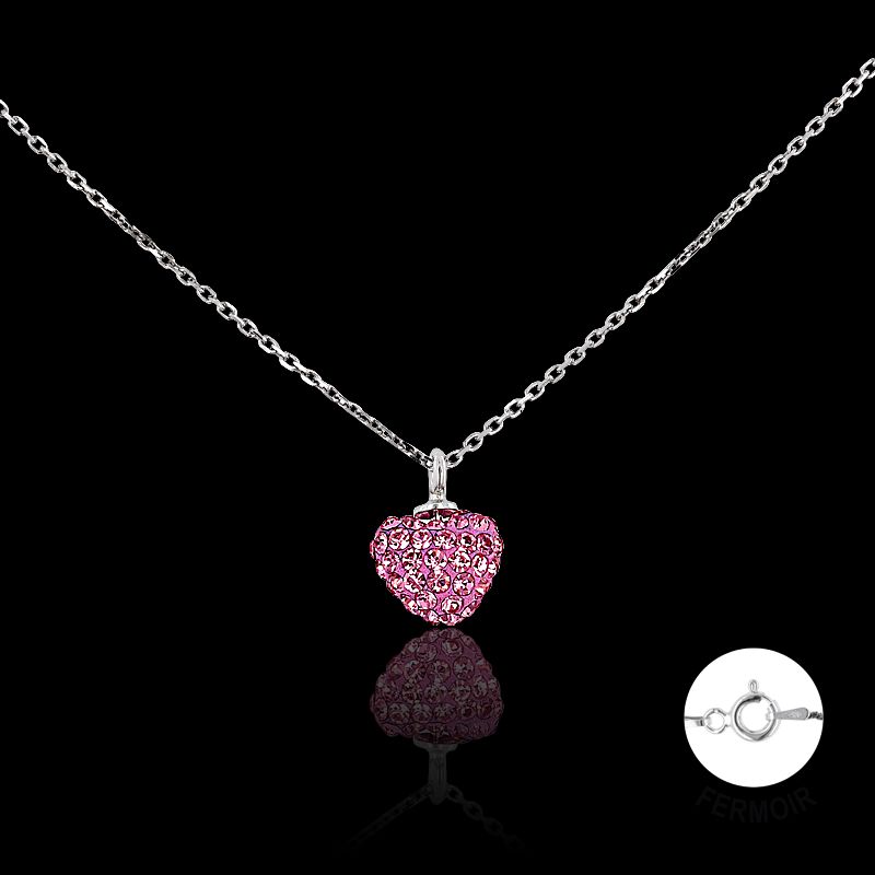 Collier CLEOR pour femme en Argent 925/1000 serti de cristal  - 0.002 g  - taille : 42CM - Z0002722