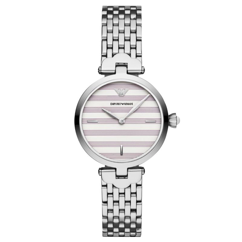 Montre EMPORIO ARMANI pour femme en Acier en forme de rond, fonctionnalités : 5 ATM - taille : #null# - AR11195