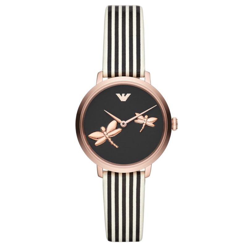 Montre EMPORIO ARMANI pour femme en Cuir en forme de rond, fonctionnalités : 3 ATM - taille : #null# - AR11232