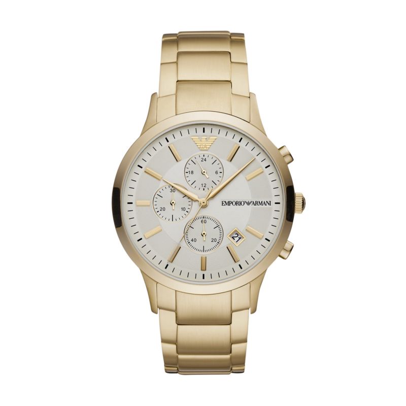 Montre EMPORIO ARMANI pour homme en Acier en forme de rond, fonctionnalités : 5 ATM - taille : #null# - AR11332