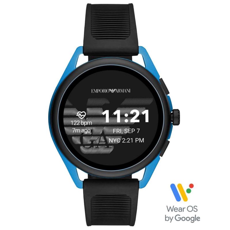 Montre EMPORIO ARMANI pour homme en Caoutchouc en forme de rond de forme Rond, couleur : NOIR, fonctionnalités : 3 ATM - taille : #null# - ART5024