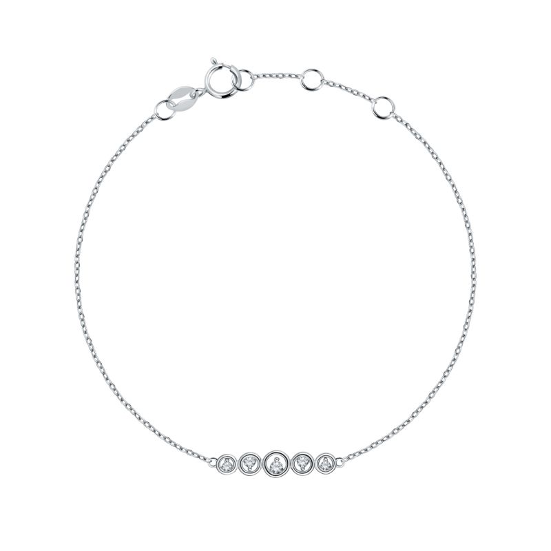 CLEOR Bracelet  en Argent 925/1000 et Oxyde