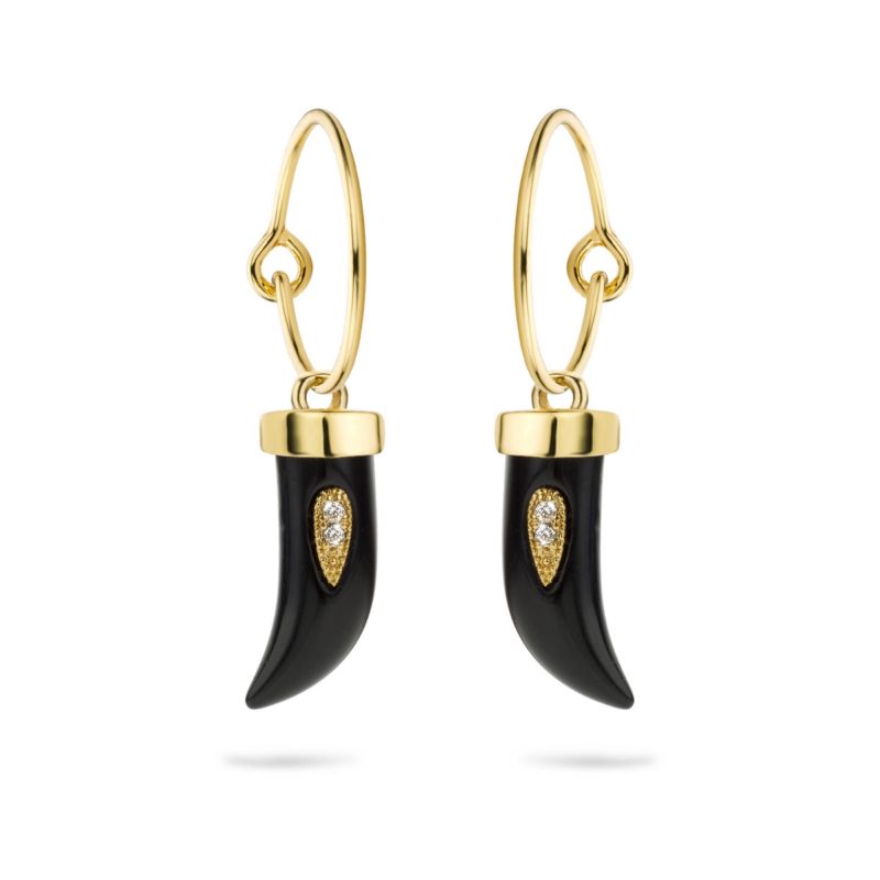 Boucles d'oreilles CLEOR pour femme en Laiton serti de émail - taille : #null# - BO-29-2.G