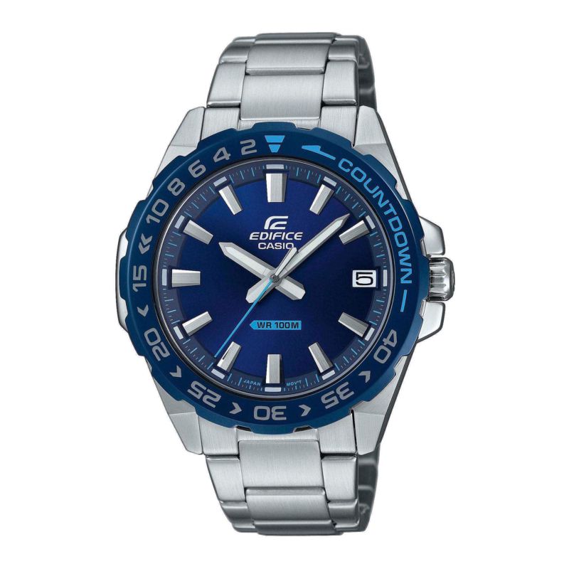 Montre CASIO pour homme en Acier de forme Rond, couleur : BLEU, fonctionnalités : 10 ATM - taille : #null# - EFV-120DB2AVUEF