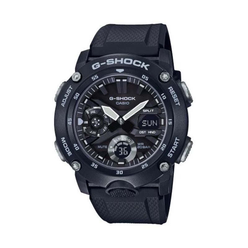 Montre CASIO pour homme en Résine de forme Rond, couleur : NOIR, fonctionnalités : 20 ATM - taille : #null# - GA-2000S-1AER
