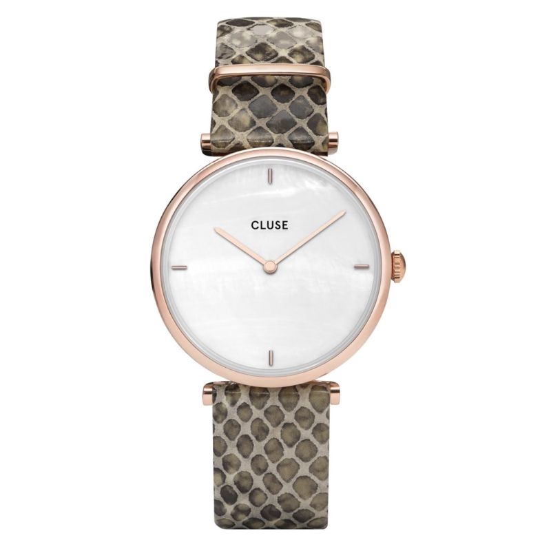 Montre CLUSE pour femme en Cuir serti de perle de synthèse , fonctionnalités : 3 ATM - 0.032 g  - NCL61007